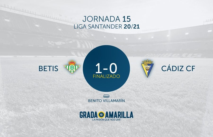 Betis 1 - 0 Cádiz CF
