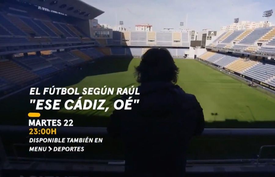 Rótulo del programa dedicado a la temporada en Primera del Cádiz CF