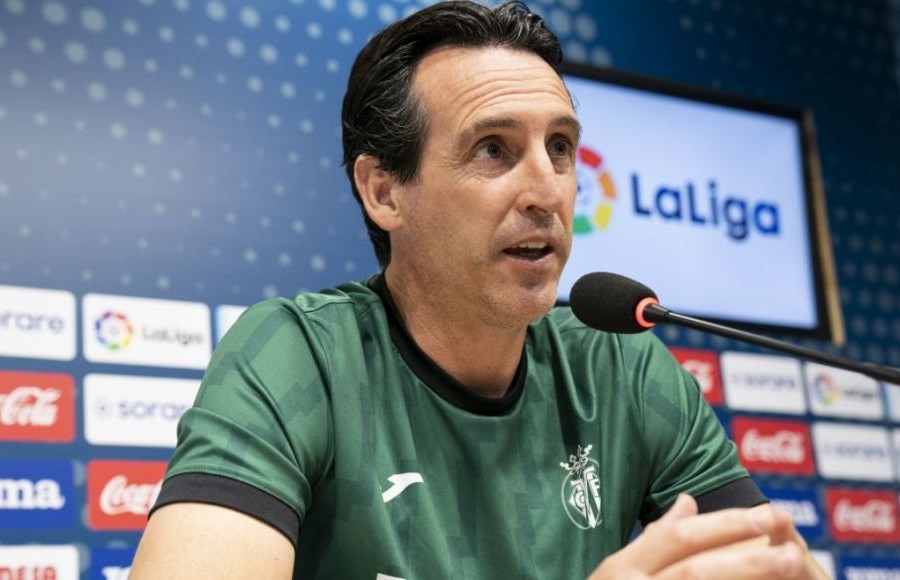 Unai Emery en la rueda de prensa previa al Villarreal Cádiz