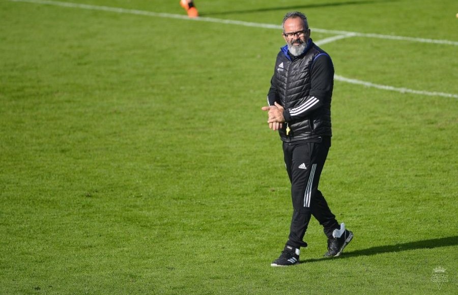 Álvaro Cervera durante una sesión de entrenamiento