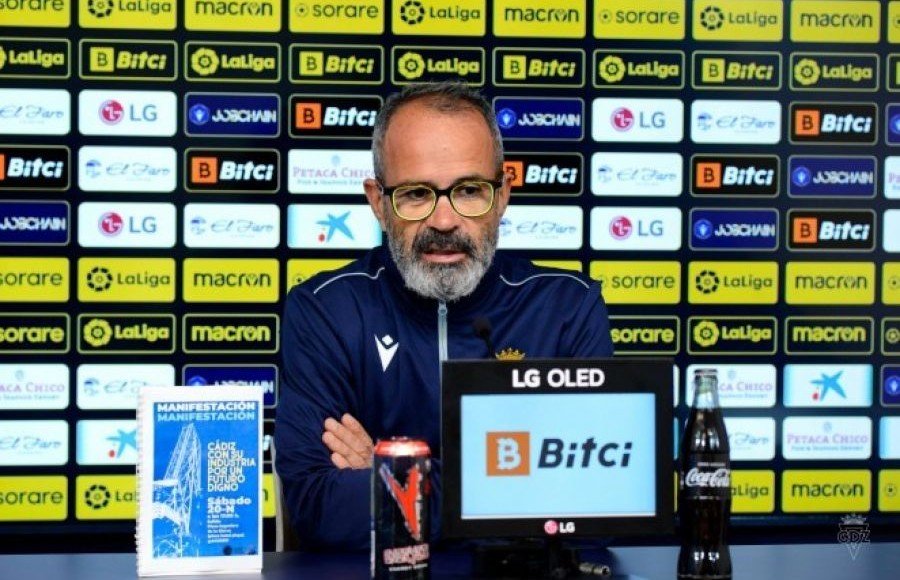 Rueda de prensa de Álvaro Cervera preiva al Getafe Cádiz CF