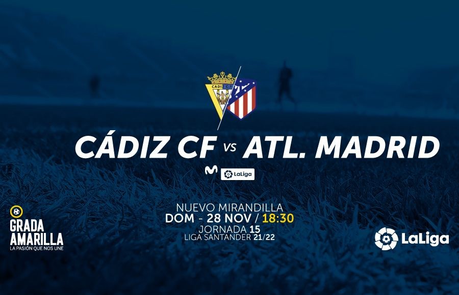 Fecha y hora del Cádiz CF - Atlético de Madrid