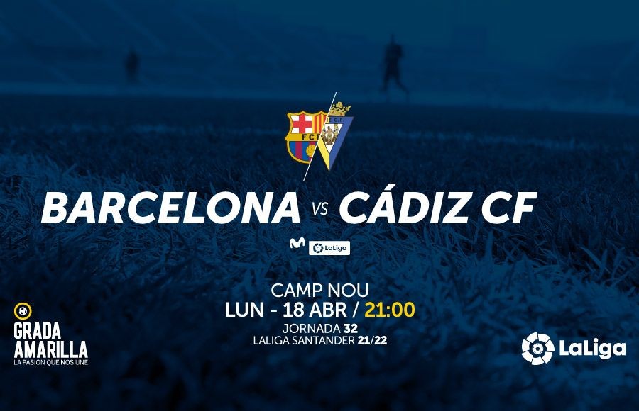 Fecha y hora del Barcelona - Cádiz CF
