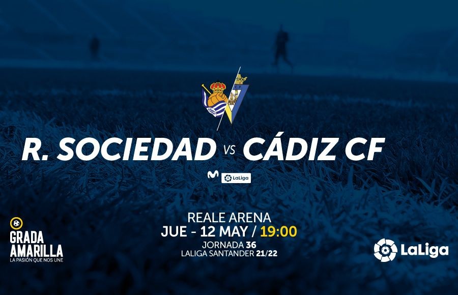 Fecha y hora del encuentro entre la Real Sociedad y el Cádiz CF