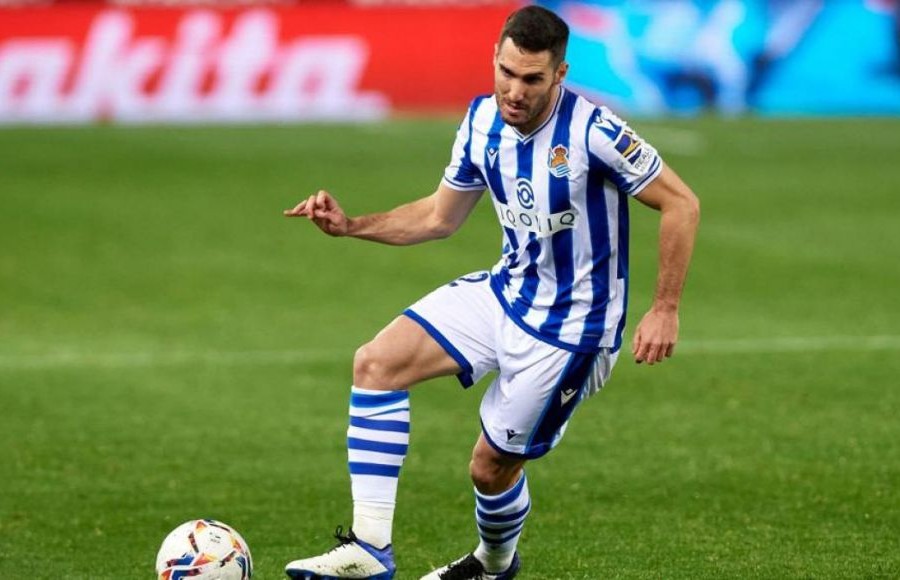 Joseba Zaldua vistiendo la camiseta de la Real Sociedad la pasada temporada
