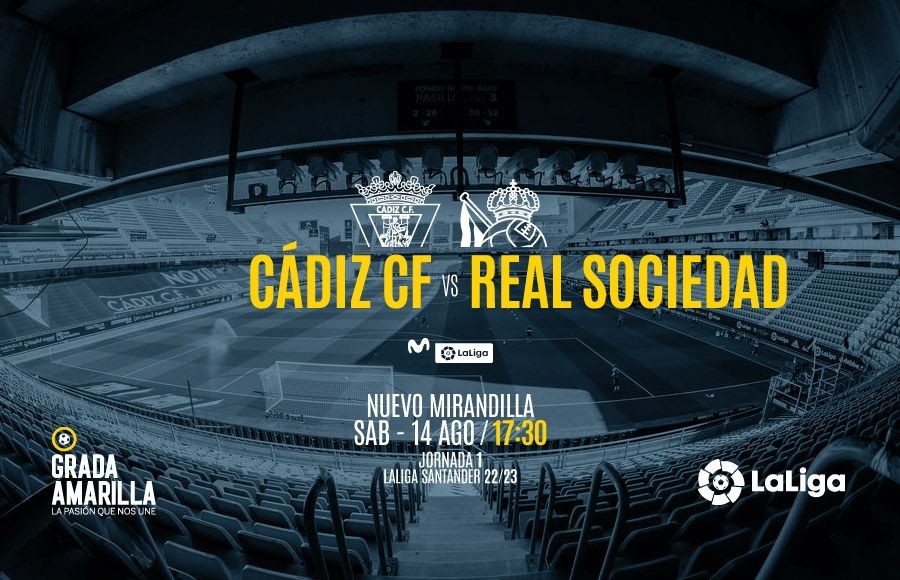 Fecha y hora del Cádiz CF - Real Sociedad
