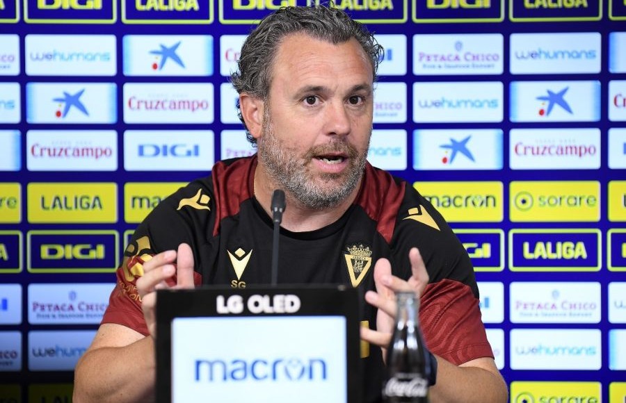 Sergio González en la rueda de prensa previa al Atlético de Madrid Cádiz CF