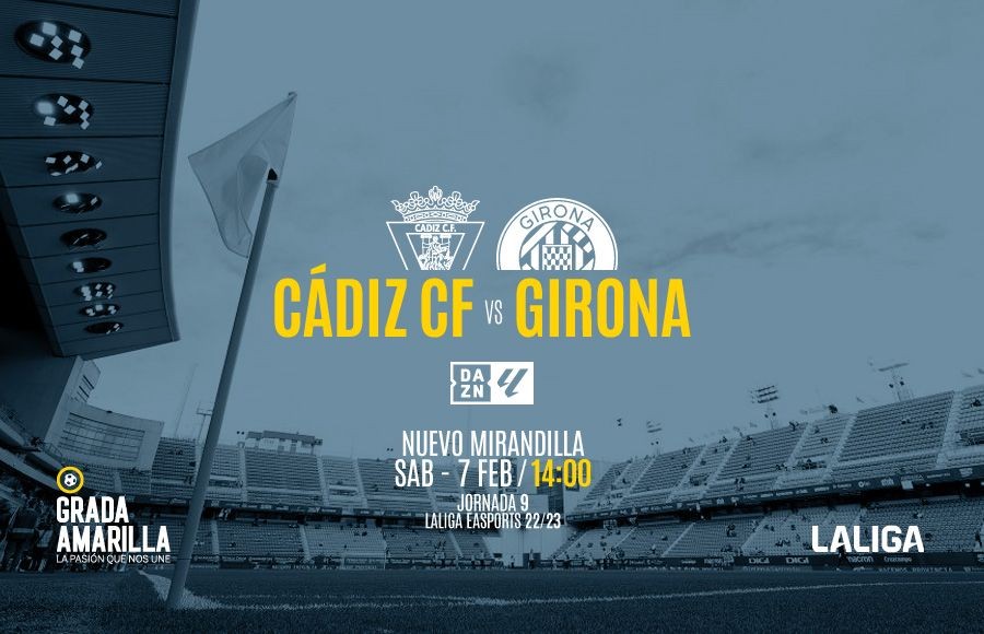 Fecha y hora para el Cádiz CF - Girona