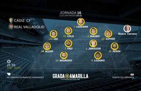 Once confirmado para recibir al Real Valladolid