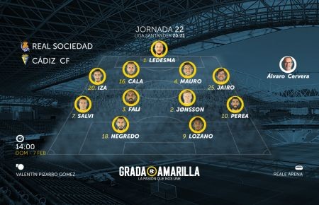 Once confirmado para la visita al Reale Arena