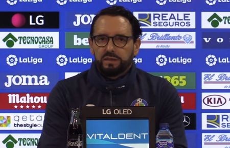 Bordalás: "Tenemos muchas esperanzas de conseguir la victoria"