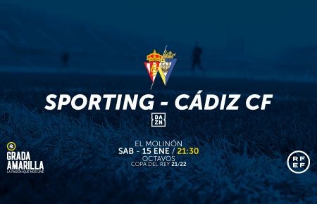 Fecha y hora provisional del encuentro de Copa entre el Sporting de Gijón y el Cádiz CF